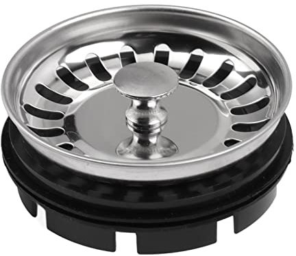 TOPINCN Kitchen Sink Strainer And Stopper Combo Basket Pull Water Plug Garbage Disposer Strainer Rust Resistant Food Waste Disposer Filter Grinder Shredder Part