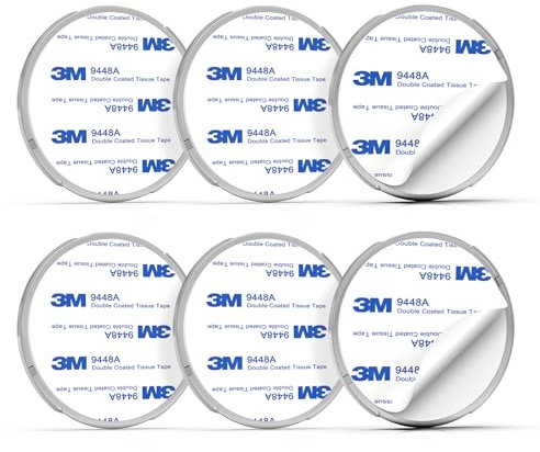 Putogesafe Rauchmelder Magnethalter 6 Stück, Magnethalterung für Rauchmelder Ø 70mm, schnelle Montage ohne Bohren und Schrauben Feuermelder Selbstklebende Magnethalterung