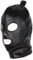 VineRy Latex Unisex Hood Mask Sexy PU Leather Masks Men Women Cosplay Hair Ponytail Chest Belt Headgear Sexy Cosplay Accessory (Black)
