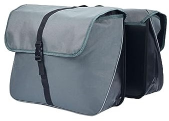 Bikemate Fahrradtaschen Doppeltaschen Geräumiges Hauptfach mit Überschlaglasche (Grün)