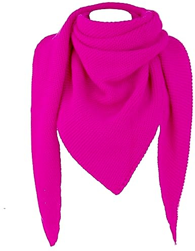 Gloop Damen Schal XXL Strick Dreieck Schal Strickmuster Halstuch Dreieckstuch ohne Kratze an Haut made in Italy