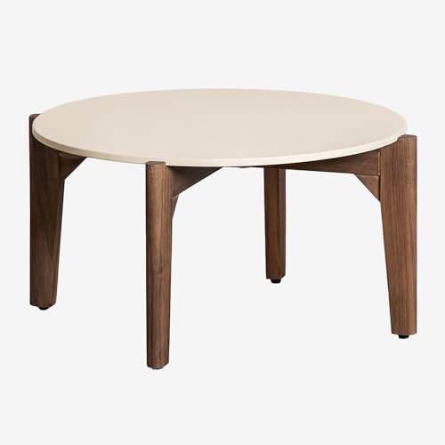 SKLUM Runder Garten-Couchtisch (Ø70 cm) Xajul Braun Tapioca