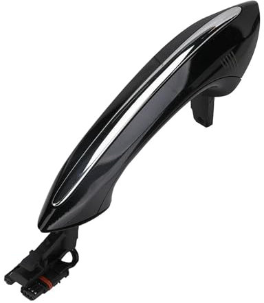 RijPex 4X schwarzes Außen-Außen-Außen-Komfortzugangs-Türgriff-Set, kompatibel mit BMW 5 6 7 Series F07 F10 F11 F06 F12 F13 F01 F02 51217231931 (Color : Rear Left Side)
