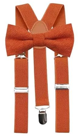 Children's Kids Boys Cotton Blend Bow Tie & Braces Set