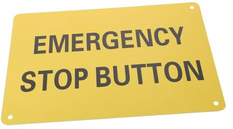 MUSISALY Panneau Avec Bouton Urgence Signalisation Émergente Étanche Pour Équipement Industriel