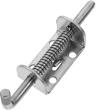 jojofuny Verrou De Porte Robuste À Ressort En Acier Inoxydable En Forme De L Verrou De Sécurité Pour Maison Remorque Extérieure Armoire Serrure À Ressort De 8 Mm Porte De Sécurité