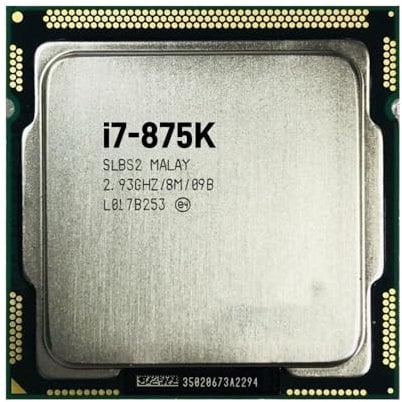 I7-875K CPU Used 4-Core 8-Thread Desktop Processor 2.933 GHz 8M 95W LGA1156