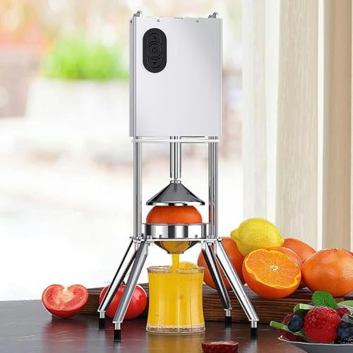 MZBDYYF Electric Citrus Juicer Machine (56 * 25 * 25Cm) - 1 Second Quick Juice Release Juicing Net Diameter: 120Mm Stainless Steel - Peel Separated Design for Orange Lemon