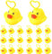 Jeu De PêChe Aux Canards – Lot de 20 Canards Flottants en Caoutchouc Souple, 5.5×5×6.5cm, Jouets De Bain Sensoriels Qui Favorisent Le DéVeloppement Sensoriel, pour Baignoire Ou Piscine. (20 PCS)