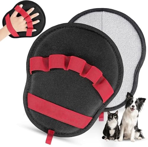 Encuryna Aufgestiegener Elektrostatischer Fellmagnet-Handschuh, Wiederverwendbarer Tierhaarentferner mit Fünf-Finger-Design – Effiziente Haarentfernung für Hunde, Katzen & Heimtextilien