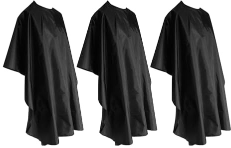 TOVINANNA Lot de 3 Capes de Coupe de Cheveux Professionnelles - Peignoir de Salon Impermeable et Antistatique avec Fermeture a Pression Reglable pourCoiffeur Barbier et Coiffure a la Maison
