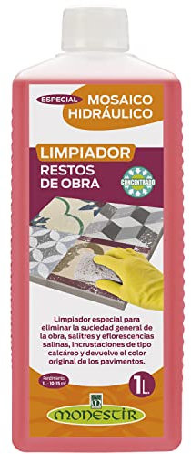 Monestir - Limpiador Restos Obra, Especial Mosaico Hidráulico - 1 Litro