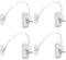 Neoteck Window Restrictor Locks Window Door Cable Restrictor Lock Child Baby Safety Security Wire Catch for Home Public and Commercial Applications (White, 4 PCS)