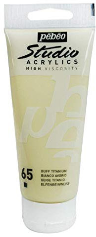 PÉBÉO Lot de 6 Peintures Studio Acrylique Tube Ivoire 100 ml