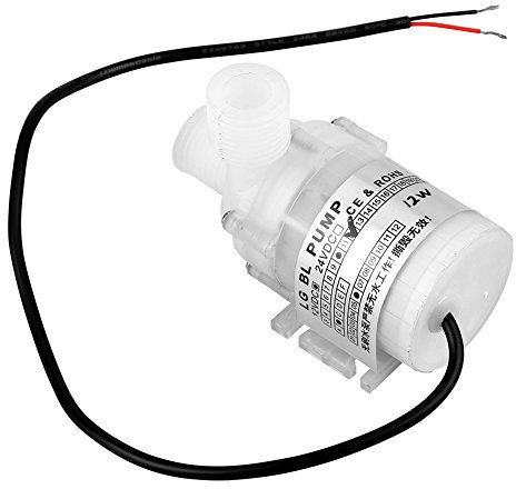 TOPINCN Ultra leise Mini DC 12V 12W Weiß Lebensmittelqualität bürstenlose Tauchpumpe 3,5 m Hubkopf energiesparend