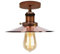 DC VOLTAGE Lámpara de techo vintage Edison de 22 cm, estilo retro, estilo E27, de cobre, industrial, lámpara colgante de metal para isla de cocina, granja, comedor, 1 paquete
