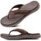 ONCAI Orthotic Flip Flops for Men,Comfort Arch Support Beach Sport Athletic Soft Thong Sandals with Yoga Foam Brown Size 10