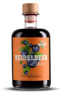 Steinhauser Heidelbeer Likör 500ml | Fruchtlikör vom Bodensee | fein und fruchtig im Geschmack