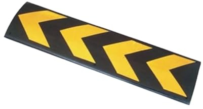 PARKING FACIL | Gummischutz für Garagenwände und Autotüren | Enthaltene Hardware | Maße: 80 x 22 x 1 cm | Farbe Schwarz | 1 Einheit