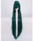 MAOMA Anime Cosplay Perücke,Sailor Moon Sailor Pluto Perücke，Long Straight Perücke,Mit Kostenloser Perückenkappe,für Party Alltag Halloween Perücke Cosplay(Color:Dunkelgrün)