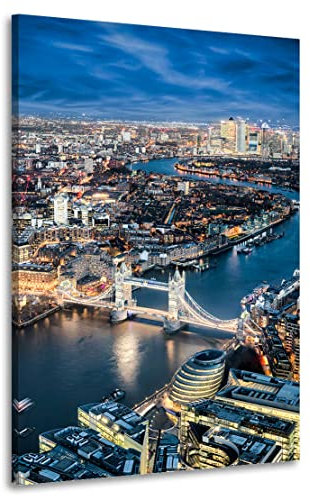 Kunstgestalten24 Leinwandbild London Wandbild Kunstdruck Raum- u. Wanddekoration Übergrößen