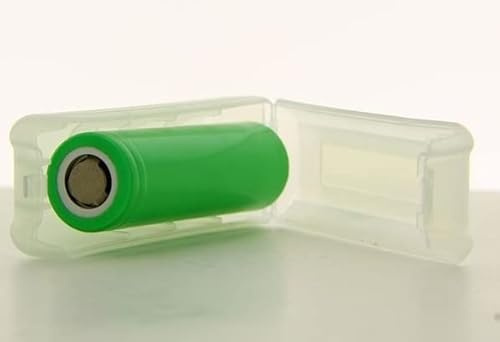Custodia protettiva per batteria 18650 (30pcs) - Scatola di plastica dura di stoccaggio o trasporto individuale per batteria 18650 (bianco trasparente) - 18650 Battery case (singolo)