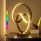 AIRNASA LED Nachttischlampe Touch Dimmbar, Nachttischlampe LED Dimmbar mit 10 Einstellungen, 7 Farben und 3 Helligkeitsstufen, RGBW Tischlampe für Geschenk, Schenken und Schlafzimmer Deko(Schwarz)