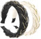 scicent Haarreifen Mädchen 2 Stück Weiß Perlen Haarschmuck Hochzeit Friseur Zubehör Haar Accessoire Frauen Stirnband Damen Elegant - 15707