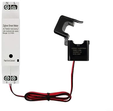 for TUYA for Smart for ZIGBEE Energy Meter, Power Consumption Monitor kWh, Power Monitoring Meter, Din Rail With Clamp Current Transformer App