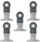 5 x SabreCut SCFN65J_5 65mm x 40mm Bimetal (BIM) Long Life 14 TPI Coarse Tooth Blades Compatible with Bosch Fein Starlock/Starlock Plus and Starlock Max Multi Tool Fitting System and Accessories