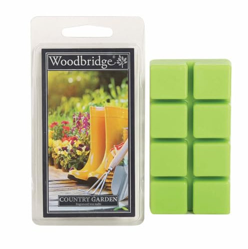 Woodbridge Duftwachs Set Country Garden (4X) | Blumen Duft | Bis zu 8h Duftdauer je Melt | Für Duftlampen & Wachswärmer | Hochwertiges Paraffinwachs | Raumduft für Zuhause & Büro