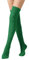Leoparts Damen Zopfstrick Oberschenkel Hohe Stiefel Socken Extra Lange Winter Strümpfe Über Knie Beinwärmer, Grün-352, Einheitsgröße