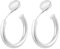 Clip Ohrringe für Damen Gold Silber Ohrringe Set Groß Bambus Ohrringe Clips Runde Klobige Twist Dreifach Creolen Fake Ohrringe Modische Ohrclips Damen Ohne Ohrlöcher Non Piercing
