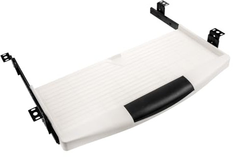 SEWOART Keyboard Tray Desk Keyboard Tray Slide Abs Plastic Under Desk Organizing Accessory