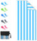 Sarsumir Strandtuch 90x180cm Mikrofaser Handtuch Schnelltrocknend Microfaser Handtücher Damen Herren Strandhandtuch Badetuch Strandlaken Handtuch für Fitness Gym Sport Yoga, Hellblau