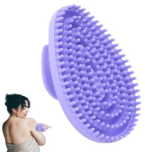 Trockenbürste für Cellulite, Meridian-Massagebürste | Flexible und | flexible Bürste zur Massage der Kopfhaut, Massagebürste aus Silikon zum Kratzen des Körpers, Cellulite-Entferner, MA-Werkzeug