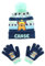 Paw Patrol Baby Jungen Beanie Mütze und Handschuhe Set Warme Kinder Wintermütze Chase Marshall Rubble Mütze Set für Kinder Gr. 52 54 (Grün, 52)