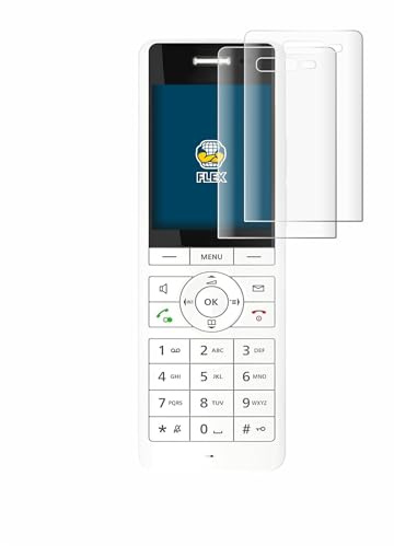 BROTECT Schutzfolie für AVM Fritz!Fon X6 White | 2 Stück Transparenter Displayschutz Made in Germany Klare Full-Screen Folie Full-Cover 3D Curved Montage Kit