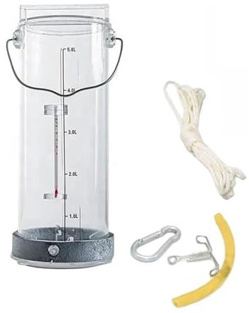 ZGFOZJGC Water Sampler Sampling Dipper System with Counterweight,Plastic Ladle Pendulum Beaker Sampler for Environmental Monitoring(Size:1L)