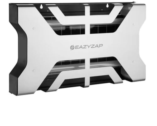 Eazyzap Commercial LED Glueboard Fly Killer 12W 100m2, Stainless Steel | Sticky adhesive sheets trap flying pests silently and hygienically without zapping, protecting busy professional kitchens.