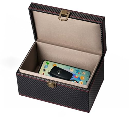 Faraday Box, Faraday Box für Autoschlüssel – RFID Signal Blocker, Diebstahlschutz, Anti-Scanning, Anti-GPS-Tracking, Schlüsselanhänger Signalabschirmung (19 * 12 * 9CM)