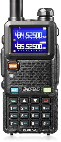 BAOFENG UV-5RM Plus 10W Radioaficionado, Radio VHF de Doble Banda, Largo Alcance, con Estuche Blando, Cable de programación, batería de 2500 mAh, Puerto USB-C, Compatible con Chirp, 2PACK