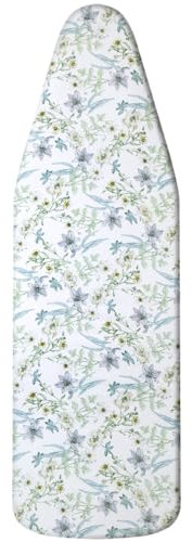 Tel Charme * Ironing Board Cover 135 x 56 cm, Ironing Board Covers and pad with Adjustable Fastener, Thick Padding, Cotton Top Covers, Resist Scorching, Easy Fit for Protecting Ironing Board