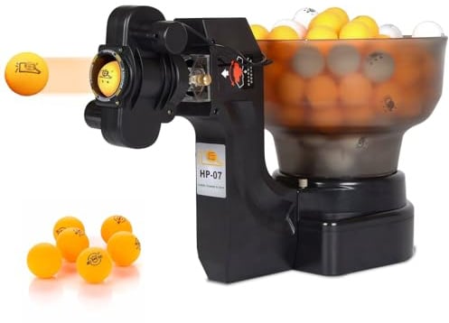 Zertylre Tischtennisroboter, Tischtennis Ballmaschine, Automatisches Multi-Mode-Tischtennis-Roboter-Trainingsgerät,mit frei einstellbarem Aufschlagwinkel,Geeignet Für Kinder Und Anfänger