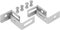 Opsinox 1015037 Edelstahlschornstein 130mm Wandhalter VL für MB