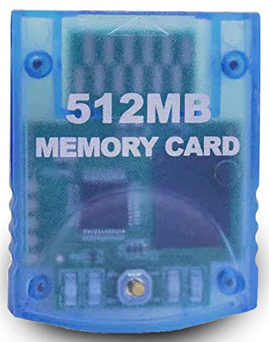 Mekela Memory Card 512MB (8192 Blocks),Compatible for Wii Gamecube Game Cube NGC GC (Blue)