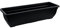 1 x Simpa® Ebony/Black Trough Plastic Garden Planter Indoor & Outdoor Flower/Plant Pot - 60cm Diameter - DIY Drainage Holes.