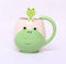 Tasse de café en céramique tasse tasse de café peinte à la main de bande dessinée belle tasse de thé en céramique grenouille grenouille thé comprennent une cuillère 300 ml