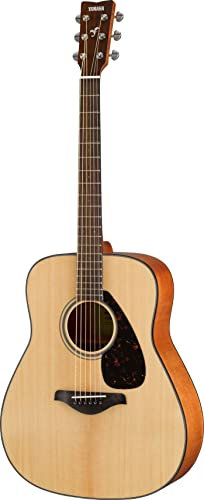 Yamaha FG800 Chitarra Folk, Chitarra Acustica 4/4 in Legno, Corpo Tradizionale Western con Suono Autentico, Adatta per Principianti, Colore Marrone Sunburst