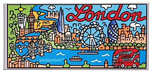 DONSOUVENIR London KÜHLSCHRANKMAGNET. Modell: London Stadt UND FLUSS